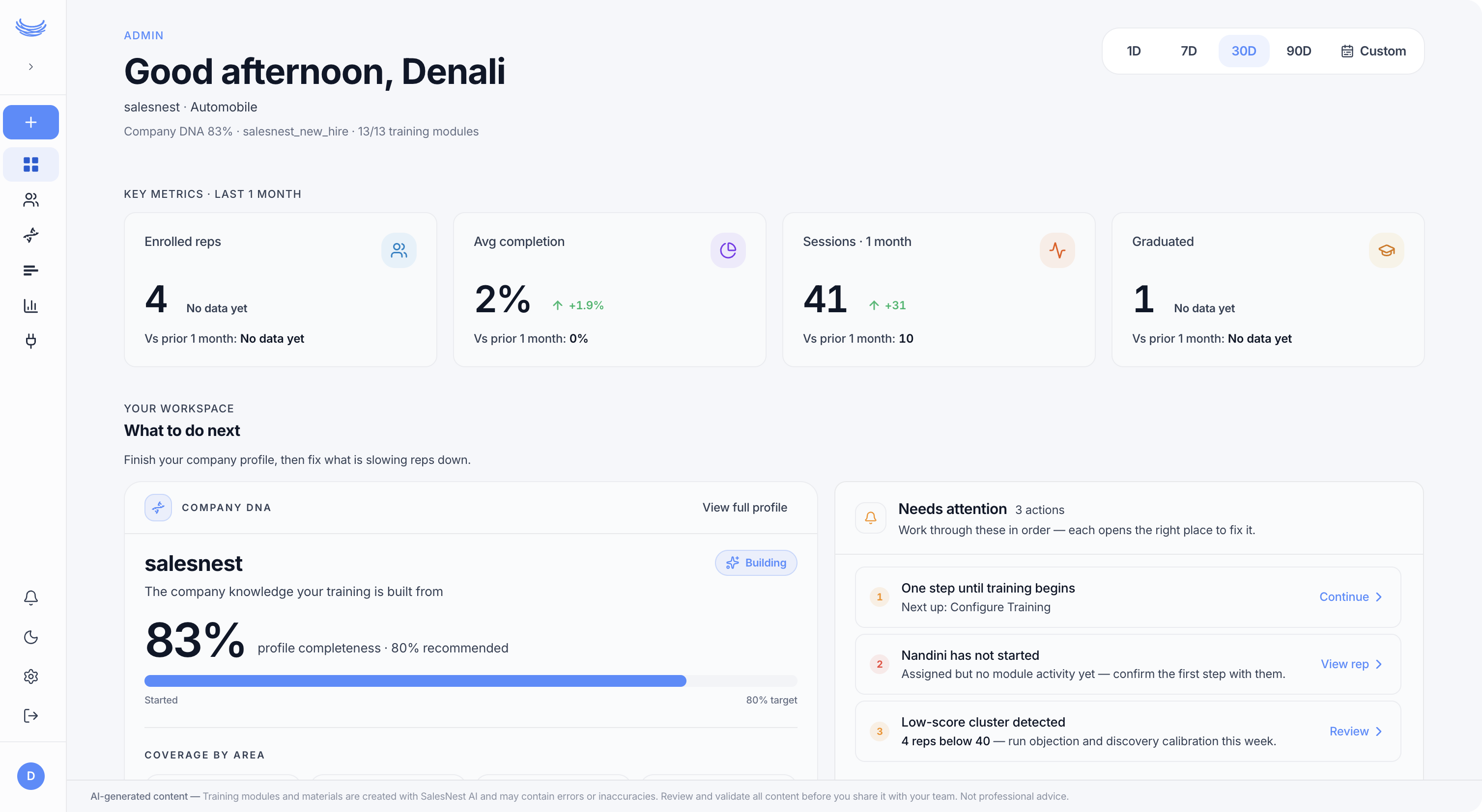 SalesNest product preview